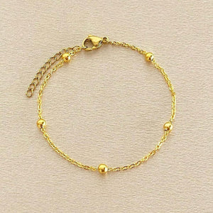 PULSERA ACERO DORADA D257