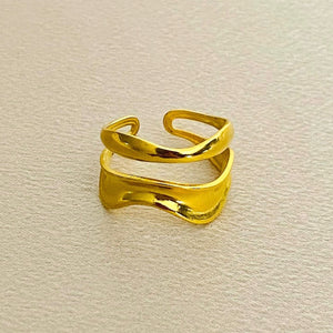 ANILLO ACERO GOLD -  2 UNIDADES X $15 - A210