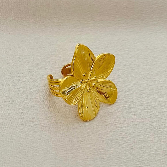 ANILLO ACERO GOLD A222