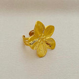 ANILLO ACERO GOLD A222