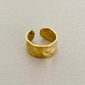 ANILLO ACERO GOLD A239