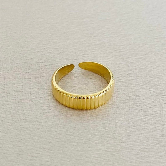 ANILLO ACERO GOLD A243